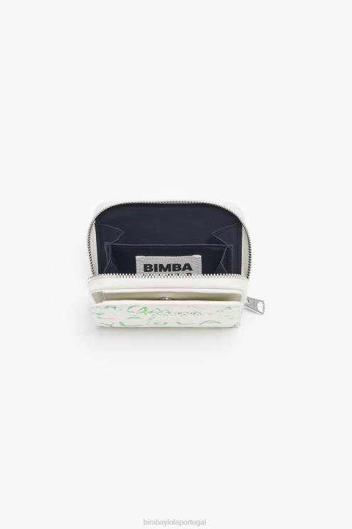 branco acessórios 64X4N1043 bolsa aba com estampa de crocodilo Bimba Y Lola