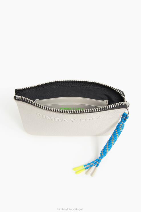 branco acessórios 64X4N994 bolsa de moedas de couro Bimba Y Lola