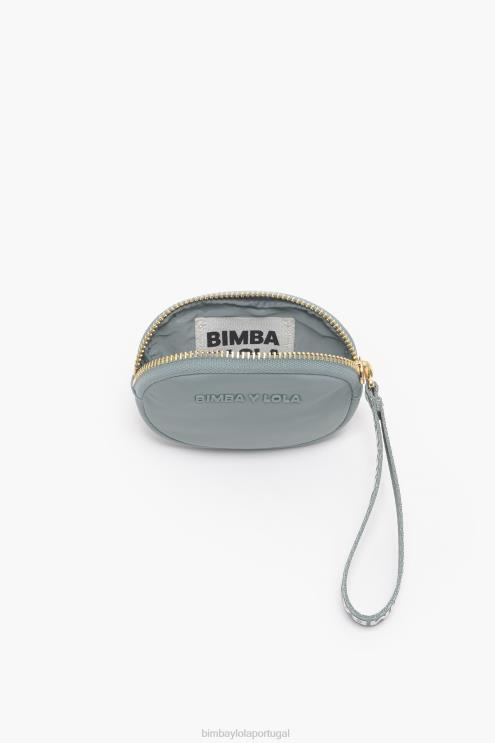 água-marinha acessórios 64X4N976 bolsa de moedas oval de náilon Bimba Y Lola
