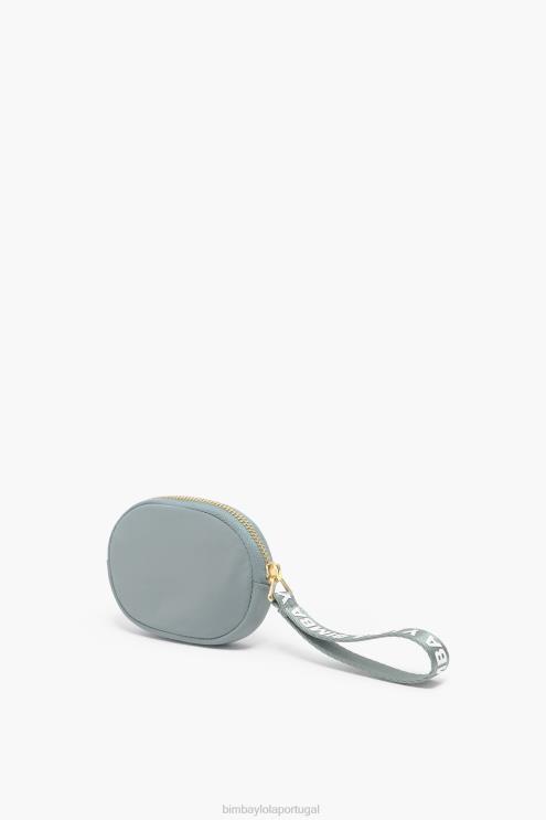 água-marinha acessórios 64X4N976 bolsa de moedas oval de náilon Bimba Y Lola