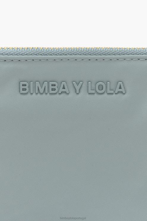 água-marinha acessórios 64X4N980 bolsa de moedas curvada de náilon Bimba Y Lola