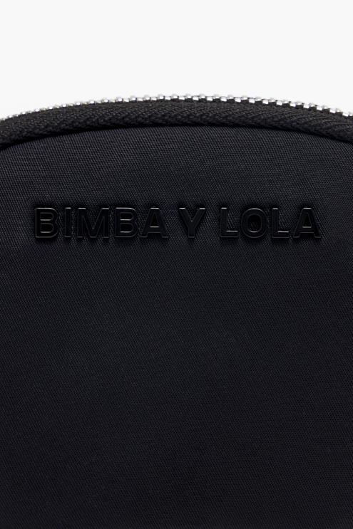 preto acessórios 64X4N1016 bolsa de moedas oval de náilon Bimba Y Lola