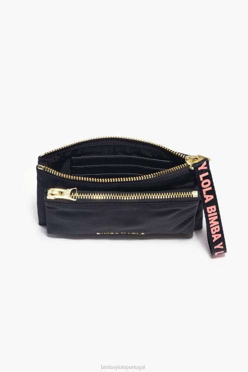 preto acessórios 64X4N1017 bolsa de náilon Bimba Y Lola