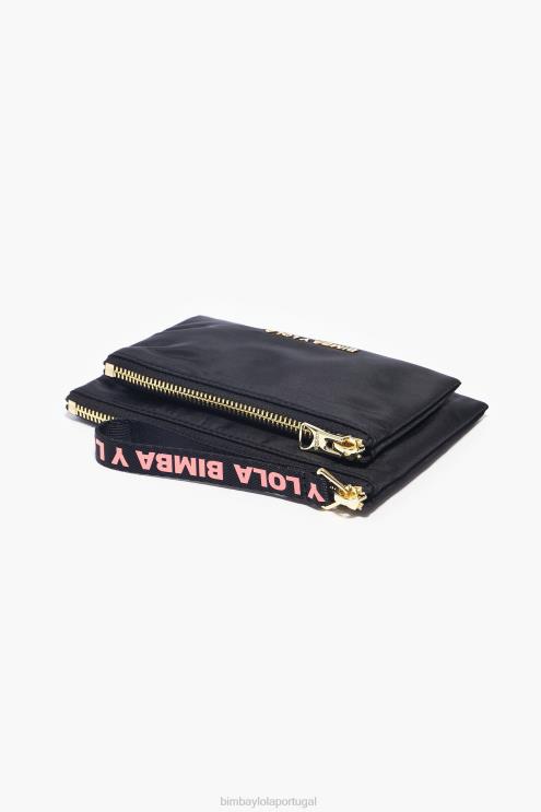 preto acessórios 64X4N1017 bolsa de náilon Bimba Y Lola