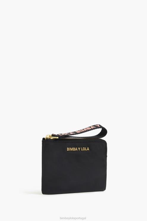 preto acessórios 64X4N1019 bolsa de moedas de náilon Bimba Y Lola
