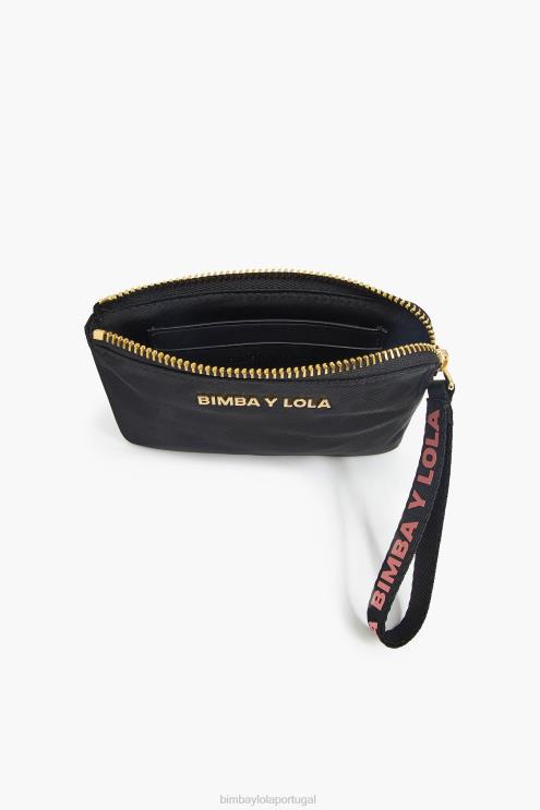 preto acessórios 64X4N1019 bolsa de moedas de náilon Bimba Y Lola