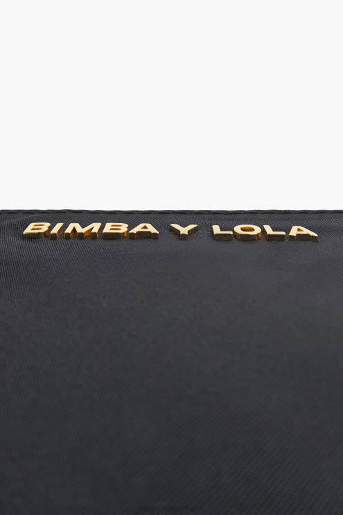 preto acessórios 64X4N1020 bolsa de moedas curvada de náilon Bimba Y Lola