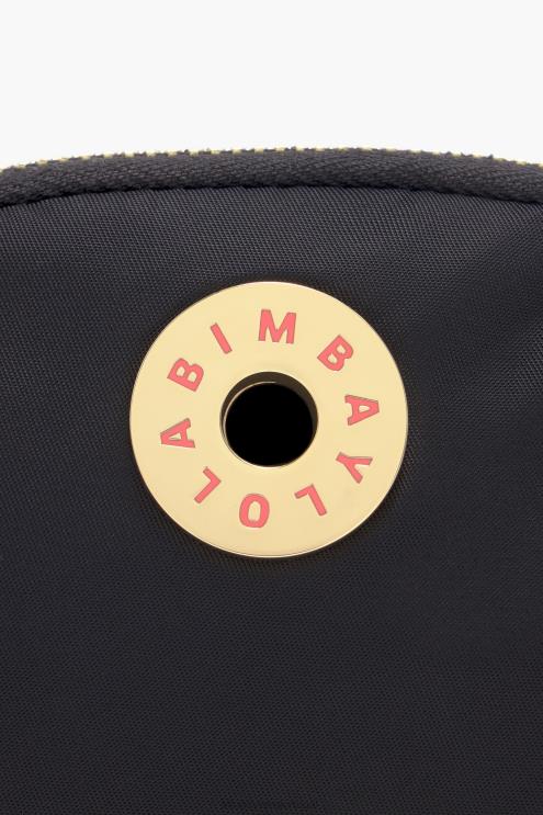 preto acessórios 64X4N1030 bolsa de moedas oval de náilon Bimba Y Lola