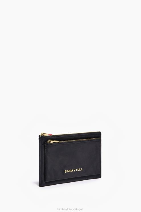 preto acessórios 64X4N1055 bolsa dupla de náilon Bimba Y Lola