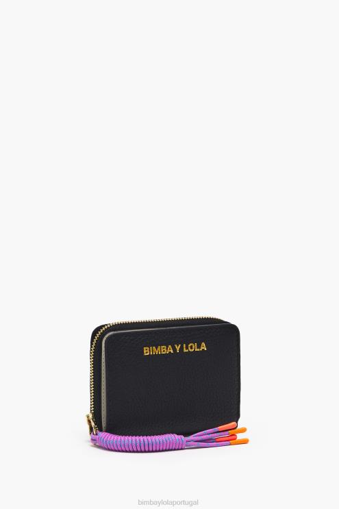 preto acessórios 64X4N985 bolsa de couro Bimba Y Lola
