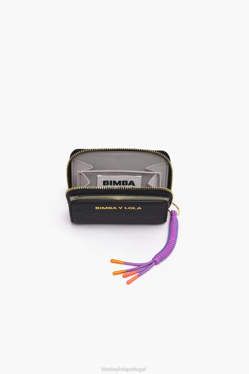 preto acessórios 64X4N985 bolsa de couro Bimba Y Lola