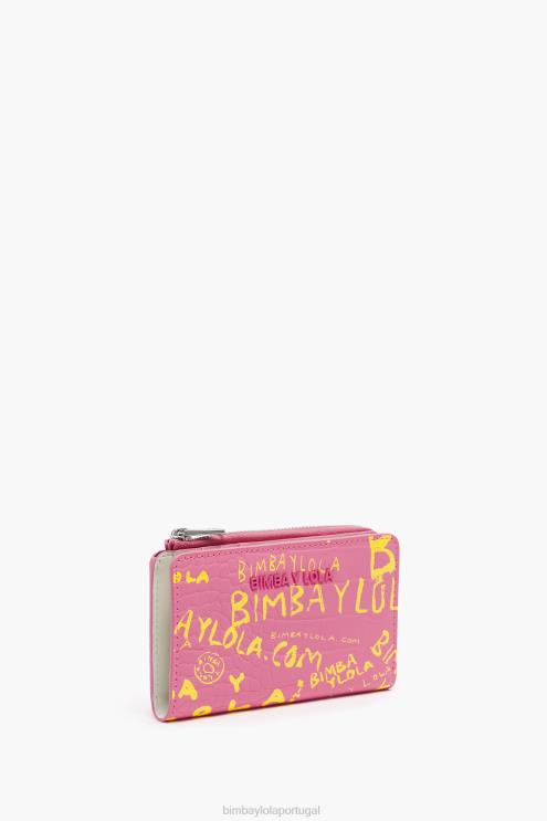 rosa acessórios 64X4N1038 bolsa com estampa de crocodilo Bimba Y Lola