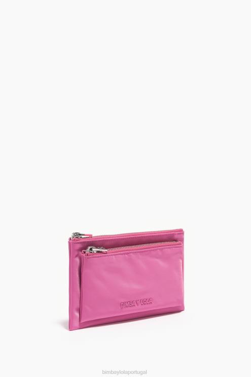 rosa acessórios 64X4N1056 bolsa dupla de náilon Bimba Y Lola