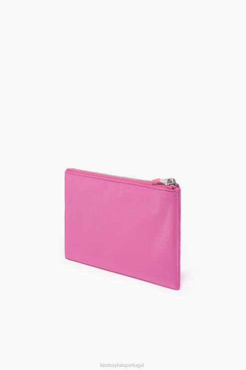 rosa acessórios 64X4N1056 bolsa dupla de náilon Bimba Y Lola