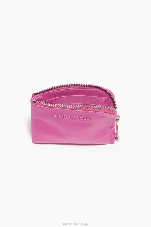 rosa acessórios 64X4N1063 bolsa de moedas curvada de náilon Bimba Y Lola