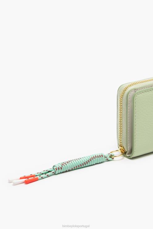 verde acessórios 64X4N984 bolsa de aba de couro pastel Bimba Y Lola