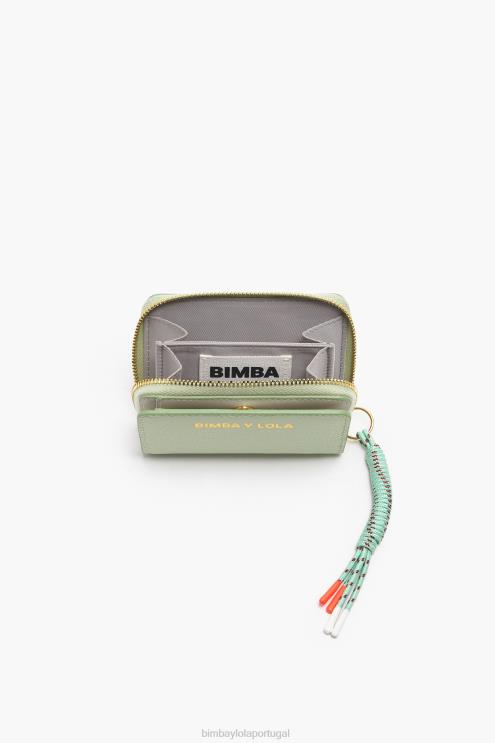 verde acessórios 64X4N984 bolsa de aba de couro pastel Bimba Y Lola