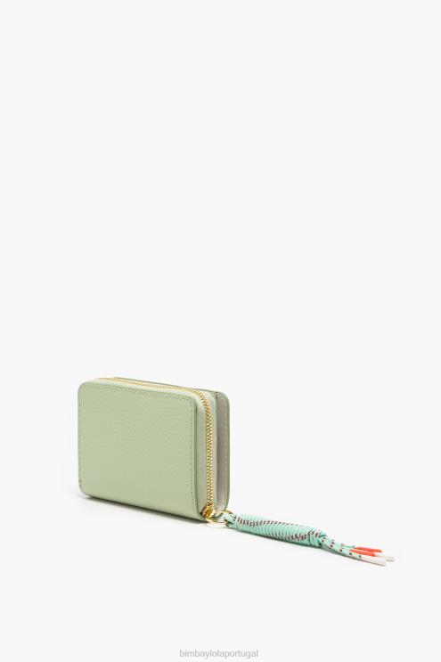 verde acessórios 64X4N984 bolsa de aba de couro pastel Bimba Y Lola