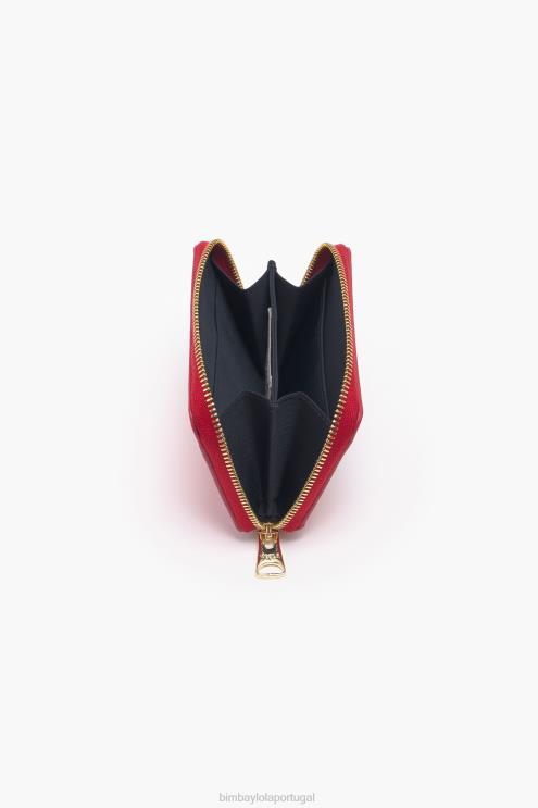 vermelho acessórios 64X4N1012 bolsa de couro pequena corações Bimba Y Lola