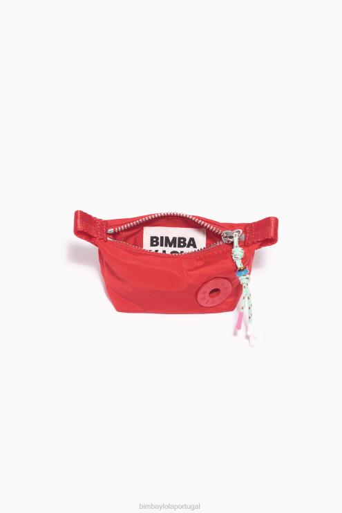 vermelho acessórios 64X4N1053 porta-moedas trapézio Bimba Y Lola