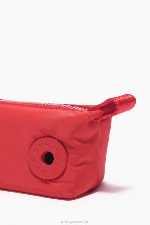 vermelho acessórios 64X4N1053 porta-moedas trapézio Bimba Y Lola
