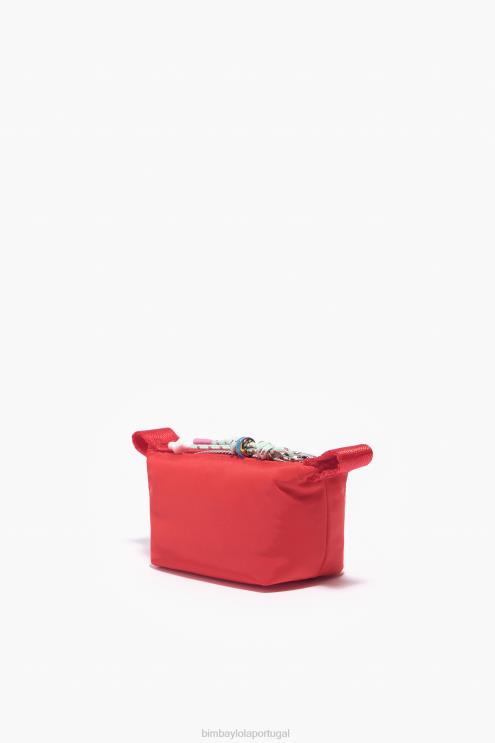 vermelho acessórios 64X4N1053 porta-moedas trapézio Bimba Y Lola
