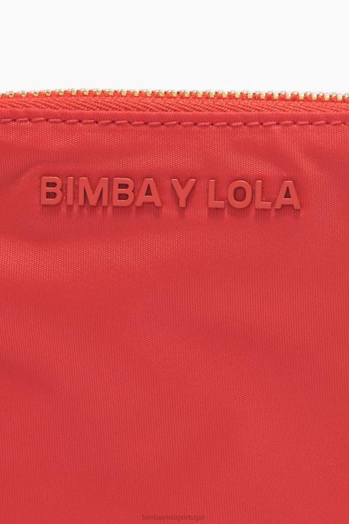 vermelho acessórios 64X4N1064 bolsa de moedas curvada de náilon Bimba Y Lola