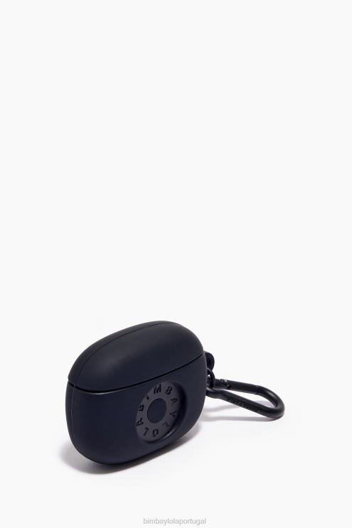 preto acessórios 64X4N939 caso de airpods de silicone logotipo Bimba Y Lola
