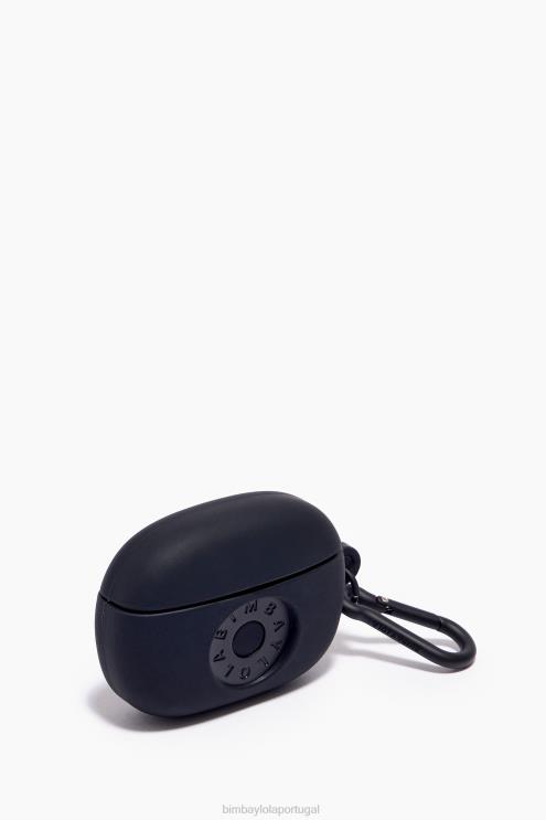 preto acessórios 64X4N940 estojo de silicone para airpods com logotipo Bimba Y Lola