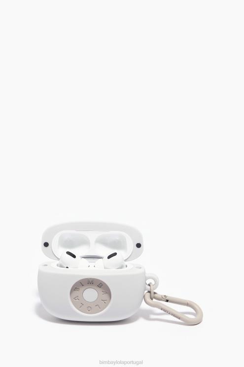 taupe acessórios 64X4N938 estojo de silicone para airpods com logotipo Bimba Y Lola
