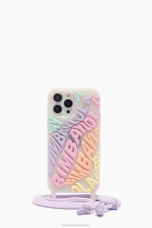 multicolorido acessórios 64X4N903 capa transparente para iphone 13 pro max logo Bimba Y Lola
