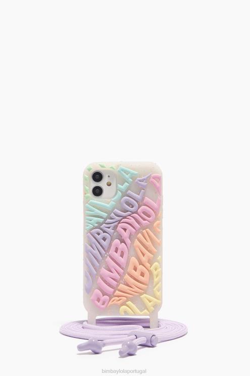multicolorido acessórios 64X4N908 capa transparente para iphone 11 logo Bimba Y Lola