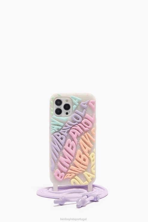 multicolorido acessórios 64X4N909 capa transparente para iphone 14 pro logo Bimba Y Lola