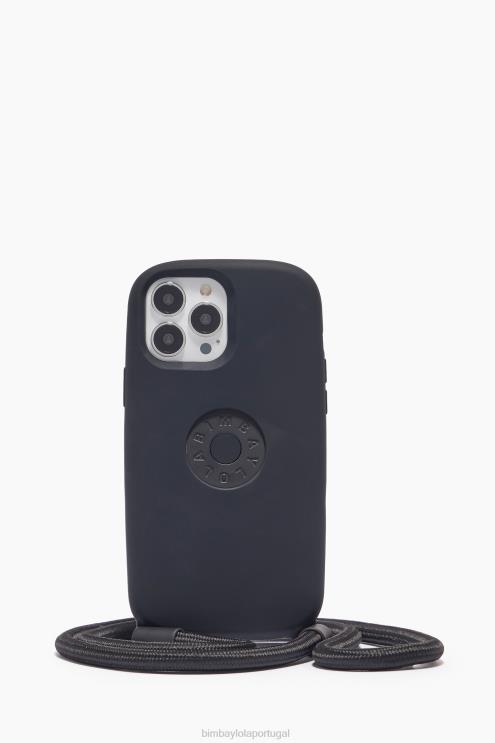 preto acessórios 64X4N924 caso iphone 13 pro max logotipo Bimba Y Lola