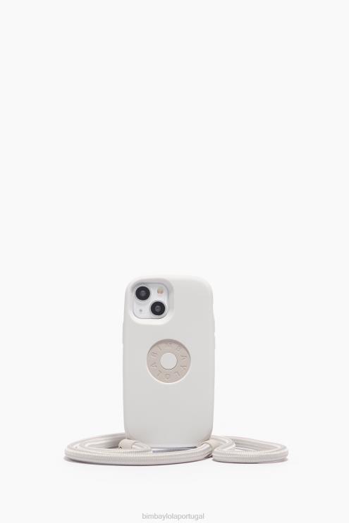 taupe acessórios 64X4N925 capa iphone 13 mini logotipo Bimba Y Lola