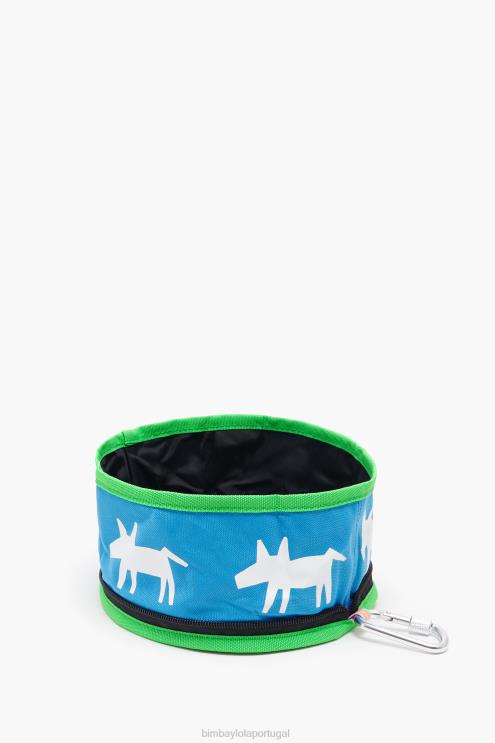 azul acessórios 64X4N970 tigela de água para animais de estimação com logotipo Bimba Y Lola
