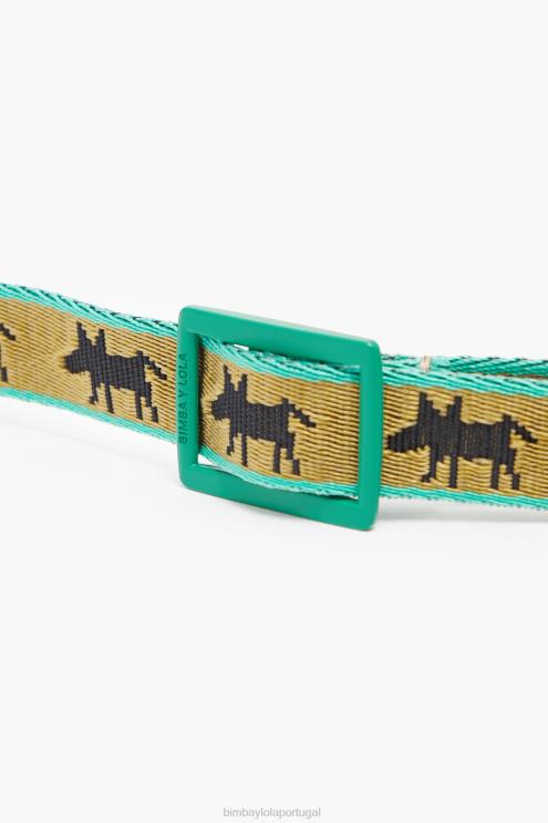 caqui acessórios 64X4N968 coleira de animal de estimação logotipo Bimba Y Lola