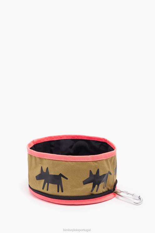 caqui acessórios 64X4N972 tigela de água para animais de estimação com logotipo Bimba Y Lola