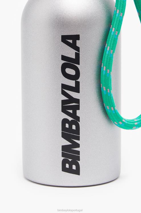 prata acessórios 64X4N900 garrafa de aço inoxidável logotipo Bimba Y Lola