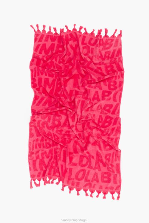 fúcsia acessórios 64X4N876 toalha logo jacquard Bimba Y Lola