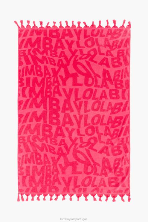 fúcsia acessórios 64X4N876 toalha logo jacquard Bimba Y Lola