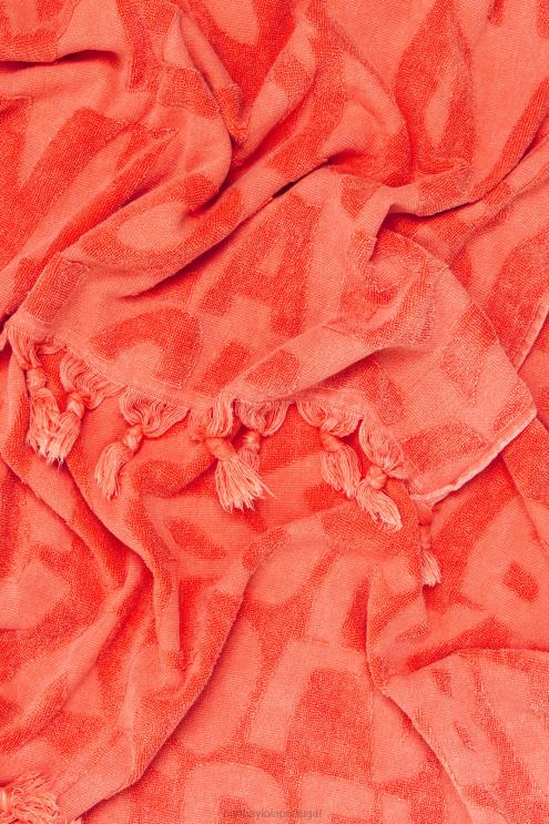 laranja acessórios 64X4N877 toalha logo jacquard Bimba Y Lola