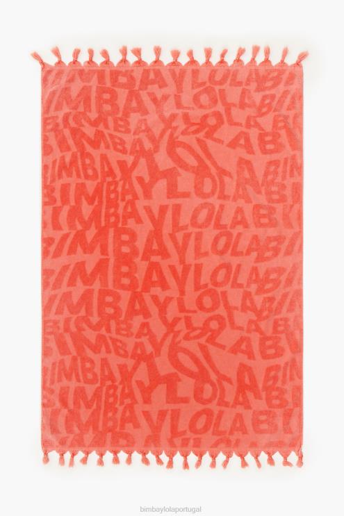 laranja acessórios 64X4N877 toalha logo jacquard Bimba Y Lola