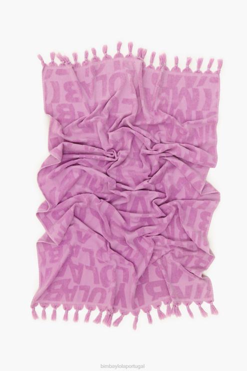 lilás acessórios 64X4N883 toalha logo jacquard Bimba Y Lola