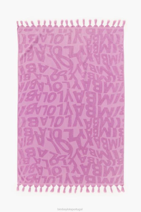 lilás acessórios 64X4N883 toalha logo jacquard Bimba Y Lola