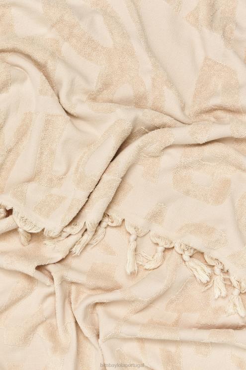 marfim acessórios 64X4N882 toalha logo jacquard Bimba Y Lola