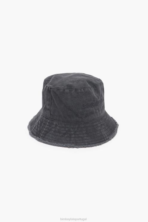 preto acessórios 64X4N856 chapéu balde lavado Bimba Y Lola