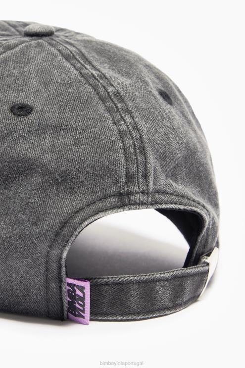 preto acessórios 64X4N857 gorro de algodão Bimba Y Lola