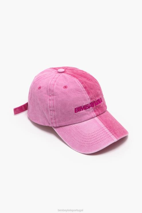 rosa acessórios 64X4N871 gorro de algodão bicolor Bimba Y Lola