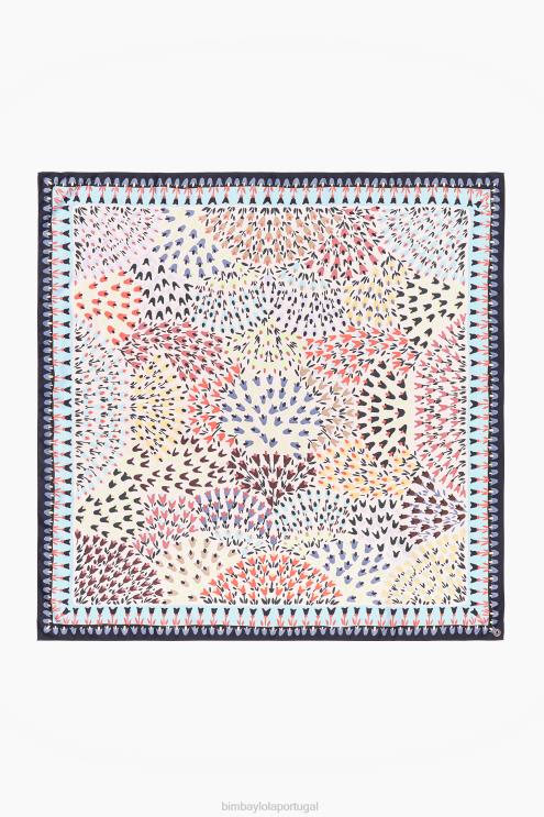branco acessórios 64X4N623 lenço de flores Bimba Y Lola